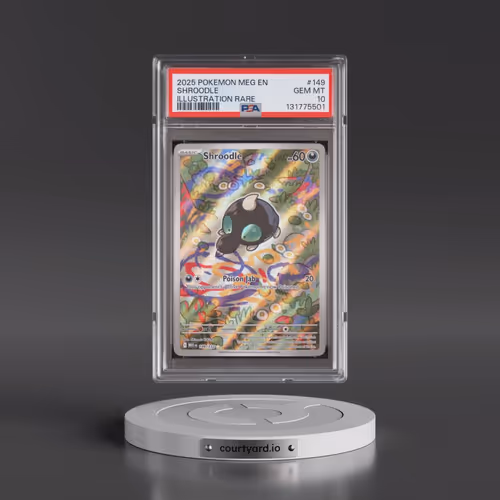 2025 Pokémon Meg EN-Mega Evolution #149 Shroodle - Illustration Rare (PSA 10 GEM MINT)
