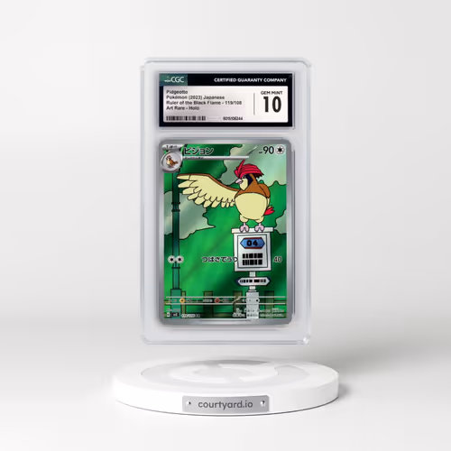 2023 Ruler of the Black Flame #119/108 Pidgeotto - Art Rare Holo (CGC 10 GEM MINT)