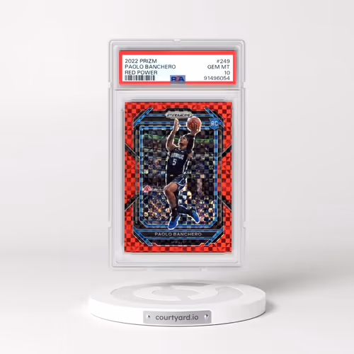 2022 Panini Prizm #249 Paolo Banchero - Red Power (PSA 10 GEM MINT)