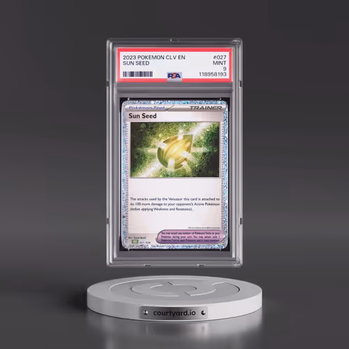 2023 Pokémon CLV-Trading Card Game Classic Venusaur & Lugia EX Deck #027 Sun Seed (PSA 9 MINT)