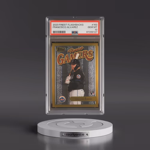 2023 Topps Finest Flashbacks #163 Francisco Alvarez (PSA 10 GEM MINT)
