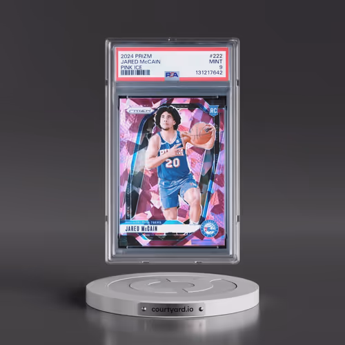 2024 Panini Prizm #222 Jared McCain - Pink Ice (PSA 9 MINT)