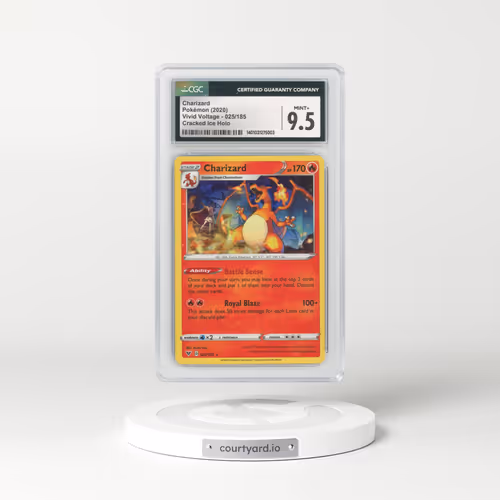 2020 Vivid Voltage #25 Charizard - Holo Cracked Ice Holo (CGC 9.5 MINT+)