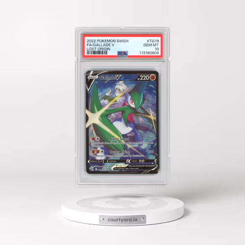 2022 Pokémon Sword & Shield Lost Origin #TG19 Gallade V - Holo Full Art (PSA 10 GEM MINT)