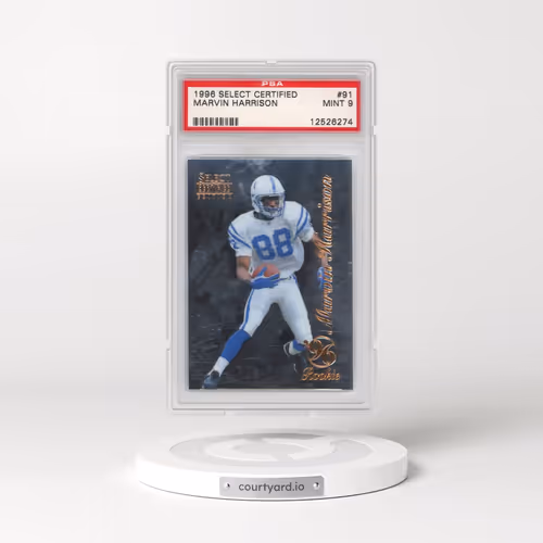 1996 Select Certified #91 Marvin Harrison (PSA 9 MINT)