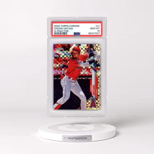 2020 Topps Chrome #21 Shohei Ohtani - X-Fractor (PSA 10 GEM MINT)