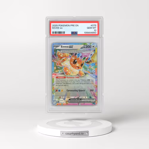 2025 Pokémon Pre EN-Prismatic Evolutions #075 Eevee EX - Holo (PSA 10 GEM MINT)