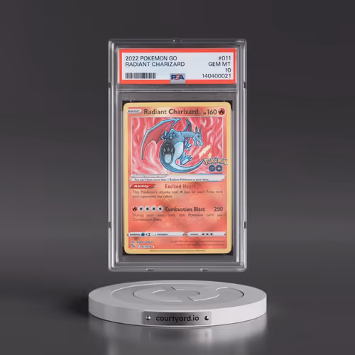 2022 Pokémon Go #011 Radiant Charizard - Holo (PSA 10 GEM MINT)