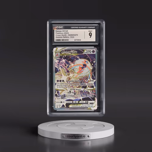 2023 Crown Zenith #GG46/GG70 Deoxys VSTAR - Galarian Gallery Holo (CGC 9 MINT)