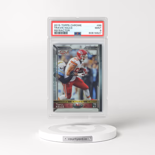 2015 Topps Chrome #86 Travis Kelce - Refractor (PSA 9 MINT)