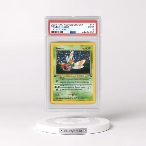 2001 Pokémon Neo Discovery #17 Yanma - 1st Edition Holo (PSA 9 MINT)
