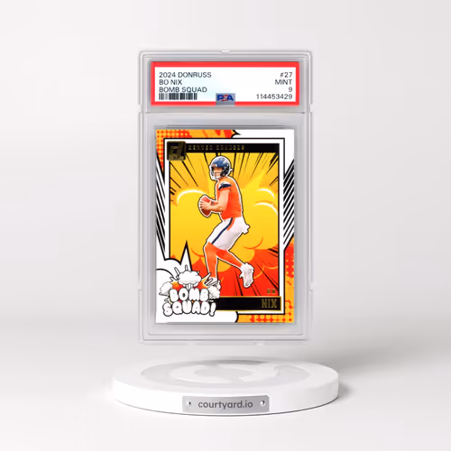 2024 Panini Donruss Bomb Squad #27 Bo Nix (PSA 9 MINT)