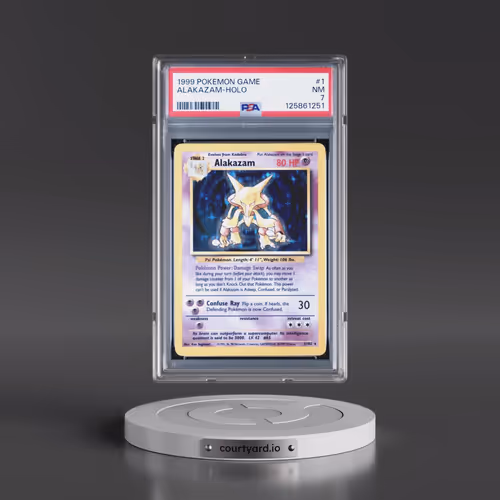 1999 Pokémon Game #1 Alakazam - Holo (PSA 7 NM)