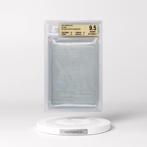 2017 Absolute Glass #27 Ben Roethlisberger EXCH (BGS 9.5 GEM MINT)