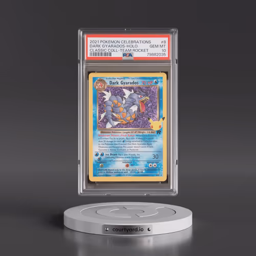 2021 Pokémon Celebrations Classic Collection #8 Dark Gyarados - Holo (PSA 10 GEM MINT)