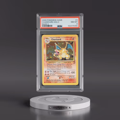 2000 Pokémon Game Base II #4 Charizard - Holo (PSA 8 NM-MT)