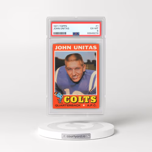 1971 Topps #1 John Unitas (PSA 6 EX-MT)