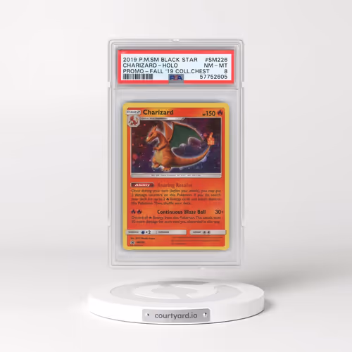2019 Pokémon SM Black Star Promo #SM226 Charizard - Holo Fall 2019 Collector Chest (PSA 8 NM-MT)