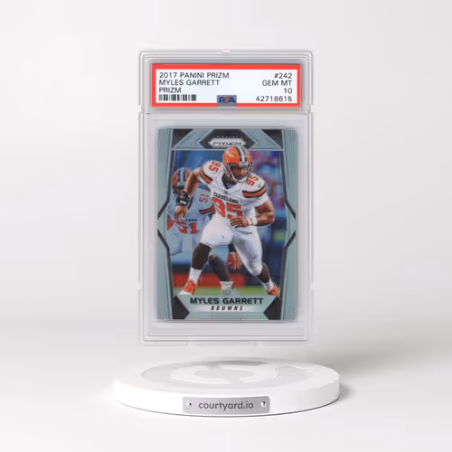 2017 Panini Prizm #242 Myles Garrett - Prizm (PSA 10 GEM MINT)