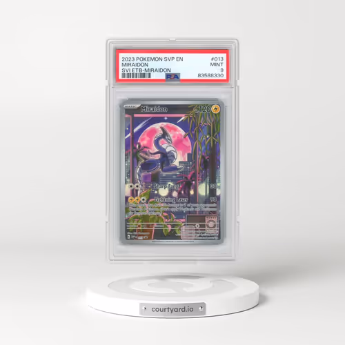 2023 Pokémon Svp EN-SV Black Star Promo #013 Miraidon - Scarlet & Violet Elite Trainer Box-Miraidon (PSA 9 MINT)