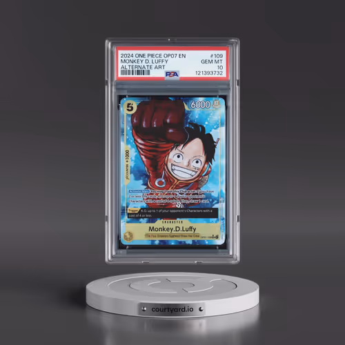 2024 One Piece OP07-500 Years in the Future #109 Monkey D. Luffy - Alternate Art (PSA 10 GEM MINT)