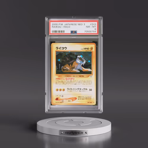 2000 Pokémon Neo 3 #243 Raikou - Holo (PSA 8 NM-MT)