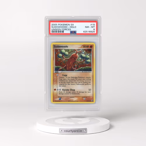 2005 Pokémon EX Unseen Forces #15 Sudowoodo - Holo (PSA 8 NM-MT)