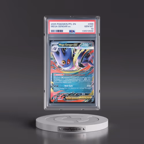 2025 Pokémon Pfl EN-Phantasmal Flames #056 Mega Gengar EX - Holo (PSA 10 GEM MINT)