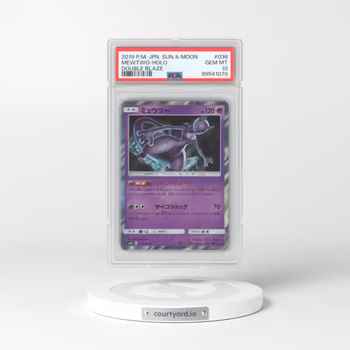 2019 Pokémon Sun & Moon Double Blaze #036 Mewtwo - Holo (PSA 10 GEM MINT)
