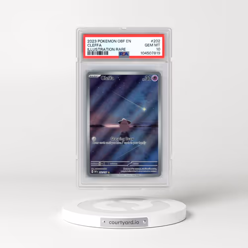2023 Pokémon Obf EN-Obsidian Flames #202 Cleffa - Illustration Rare (PSA 10 GEM MINT)