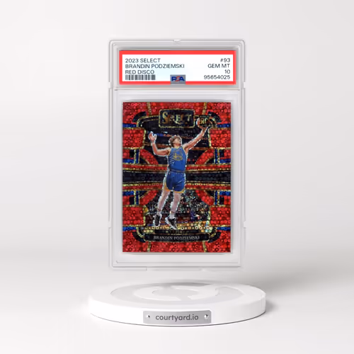 2023 Panini Select #93 Brandin Podziemski - Red Disco (PSA 10 GEM MINT)