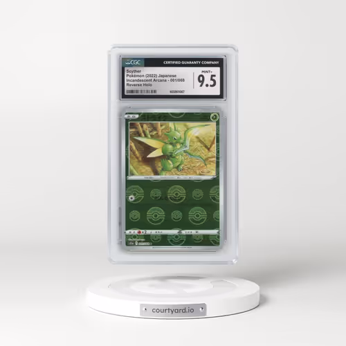 2022 Incandescent Arcana #001/068 Scyther - Reverse Holo Poke Ball (CGC 9.5 MINT+)