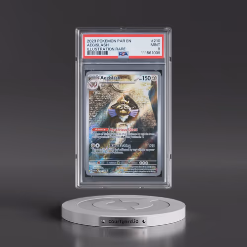 2023 Pokémon Par EN-Paradox Rift #210 Aegislash - Illustration Rare (PSA 9 MINT)