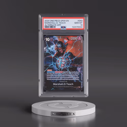 2024 One Piece OP09-Emperors in the New World #093 Marshall D. Teach - Alternate Art (PSA 10 GEM MIN