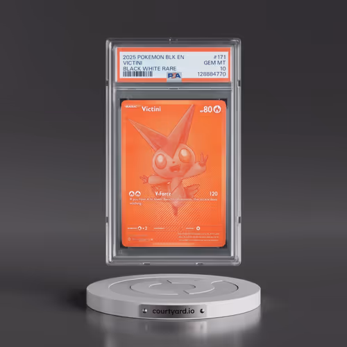 2025 Pokémon Blk EN-Black Bolt #171 Victini - Black White Rare (PSA 10 GEM MINT)