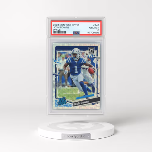 2023 Panini Donruss Optic #248 Josh Downs - Wave (PSA 10 GEM MINT)
