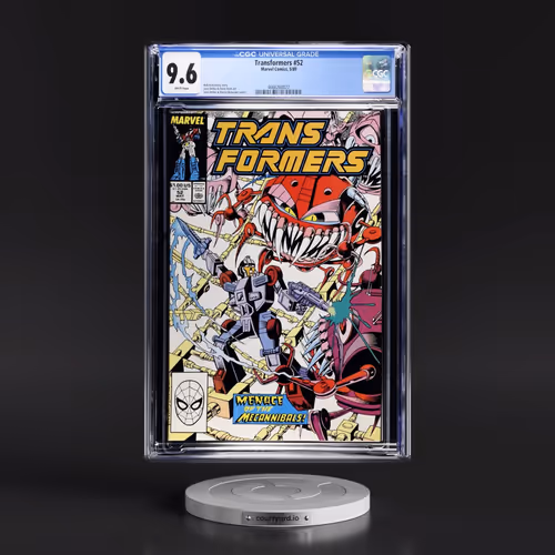 Transformers #52 CGC 9.6 White Pages (Marvel Comics, 5/89) - Universal