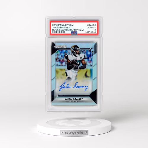 2016 Panini Prizm Rookie Autograph Prizm #RAJRS Jalen Ramsey (PSA 10 GEM MINT)