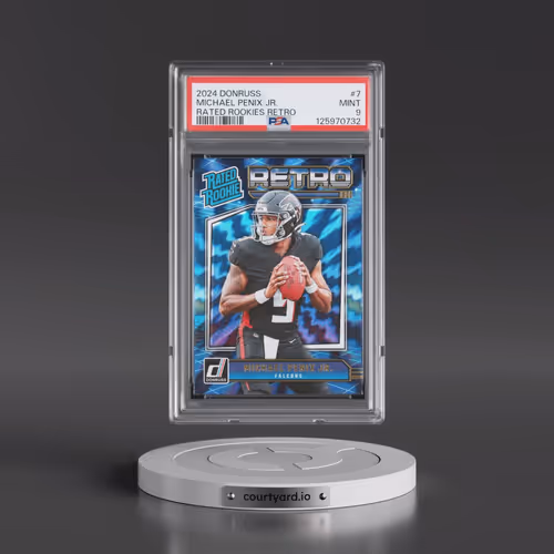 2024 Panini Donruss Rated Rookies Retro #7 Michael Penix Jr. (PSA 9 MINT)