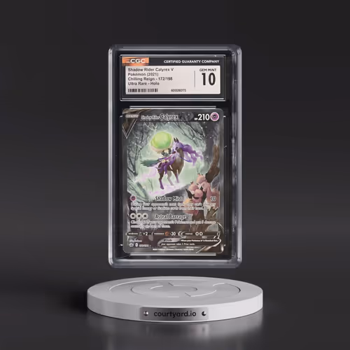 2021 Chilling Reign #172/198 Shadow Rider Calyrex V - Holo (CGC 10 GEM MINT)