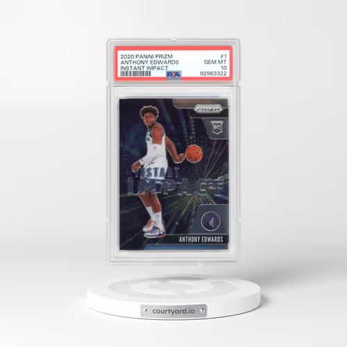 2020 Panini Prizm Instant Impact #1 Anthony Edwards (PSA 10 GEM MINT)