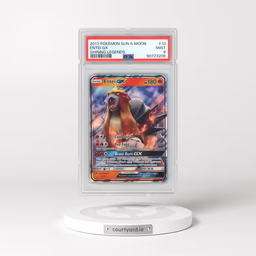 2017 Pokémon Sun & Moon Shining Legends #10 Entei GX - Holo (PSA 9 MINT)