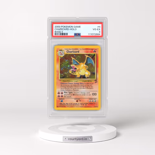 2000 Pokémon Game Base II #4 Charizard - Holo (PSA 4 VG-EX)