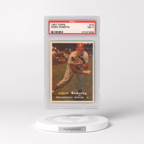 1957 Topps #15 Robin Roberts (PSA 7 NM)