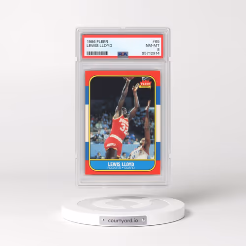 1986 Fleer #65 Lewis Lloyd (PSA 8 NM-MT)