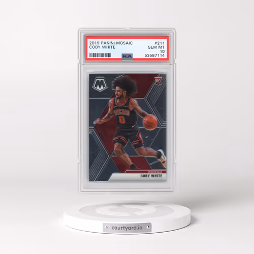 2019 Panini Mosaic #211 Coby White (PSA 10 GEM MINT)