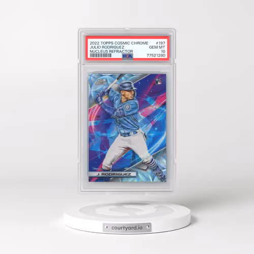2022 Topps Cosmic Chrome #197 Julio Rodriguez - Nucleus Refractor (PSA 10 GEM MINT)
