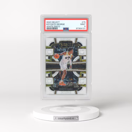 2023 Panini Select #75 Keyonte George - White Disco (PSA 9 MINT)