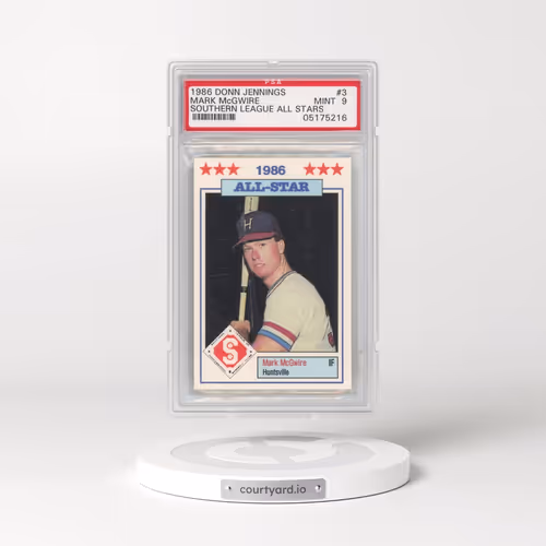 1986 Donn Jennings Southern League All-Stars #3 Mark McGwire (PSA 9 MINT)