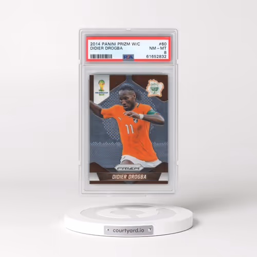 2014 Panini Prizm World Cup #60 Didier Drogba (PSA 8 NM-MT)